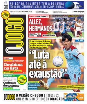 Capa de O Jogo