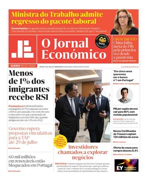 Capa de Jornal Económico