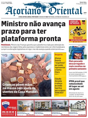 Capa de Açoriano Oriental