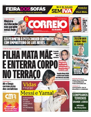 Capa de Correio da Manhã