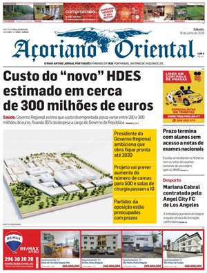Capa de Açoriano Oriental