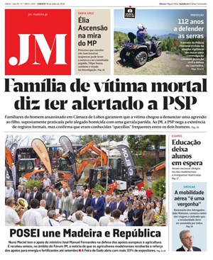 Capa de Jornal Madeira