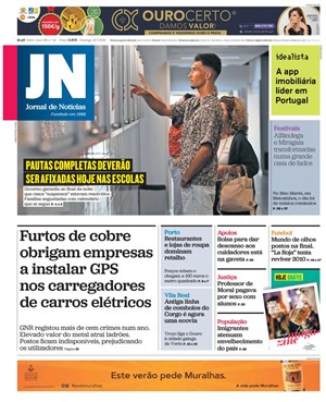 Capa de Jornal de Notícias