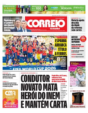 Capa de Correio da Manhã
