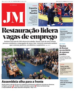Capa de Jornal Madeira