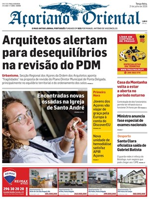 Capa de Açoriano Oriental