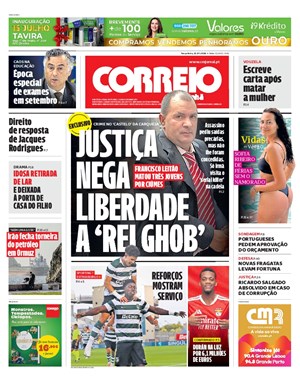 Capa de Correio da Manhã