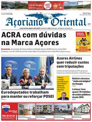 Capa de Açoriano Oriental