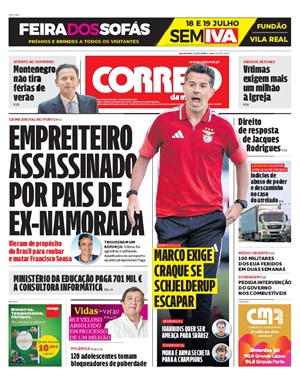 Capa de Correio da Manhã