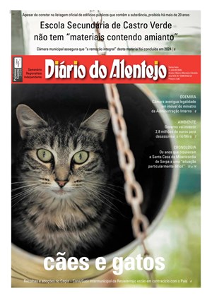 Capa de Diário do Alentejo