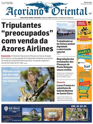 Capa de Açoriano Oriental