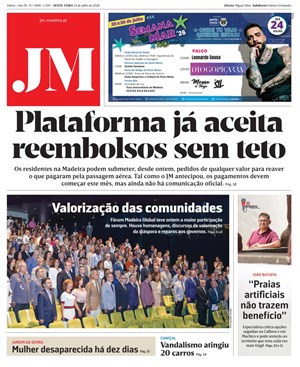 Capa de Jornal Madeira