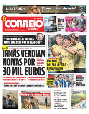 Capa de Correio da Manhã
