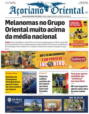 Capa de Açoriano Oriental