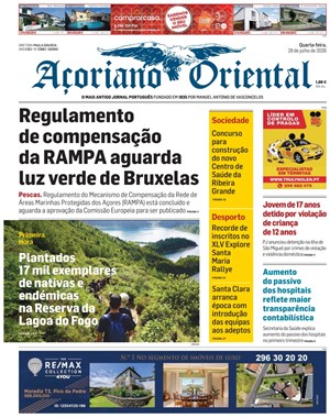 Capa de Açoriano Oriental
