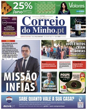 Capa de Correio do Minho