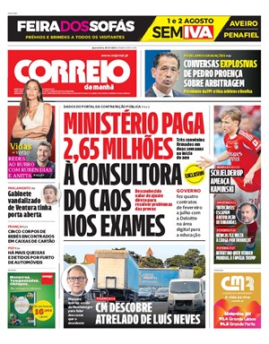 Capa de Correio da Manhã
