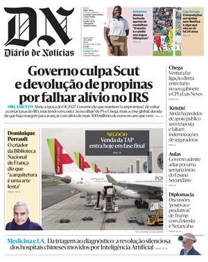 Capa de Diário de Notícias