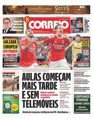 Capa de Correio da Manhã