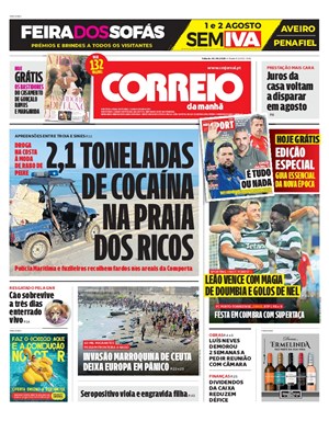 Capa de Correio da Manhã