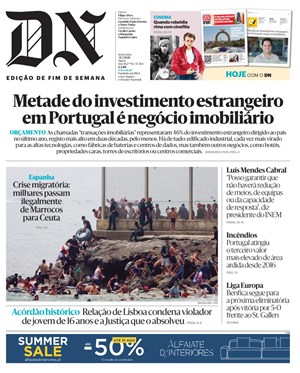 Capa de Diário de Notícias