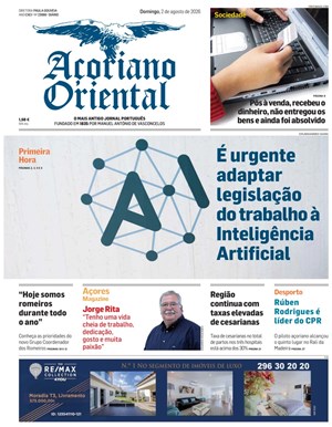 Capa de Açoriano Oriental