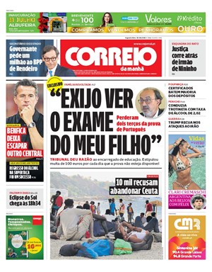 Capa de Correio da Manhã