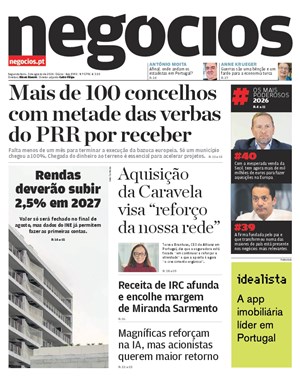 Capa de Jornal Negócios