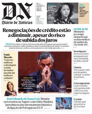 Capa de Diário de Notícias