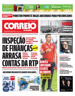 Capa de Correio da Manhã
