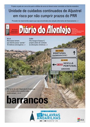 Capa de Diário do Alentejo