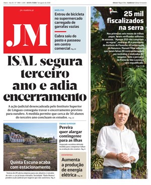 Capa de Jornal Madeira