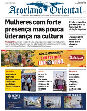 Capa de Açoriano Oriental