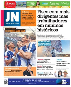 Capa de Jornal de Notícias
