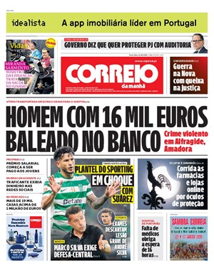 Capa de Correio da Manhã