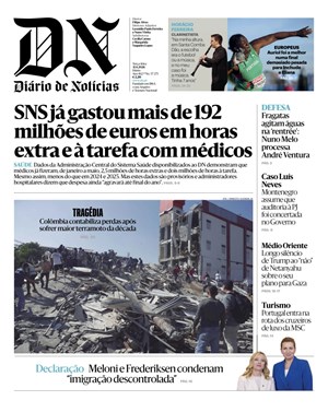 Capa de Diário de Notícias