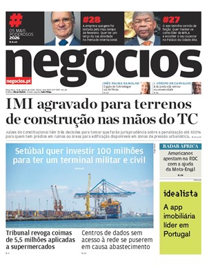 Capa de Jornal Negócios