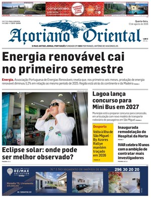 Capa de Açoriano Oriental