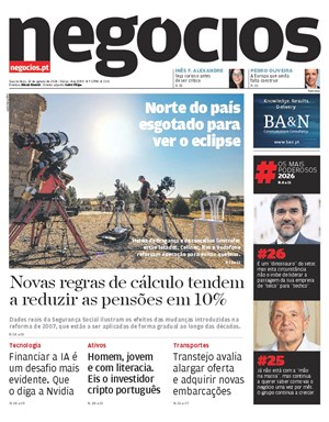 Capa de Jornal Negócios