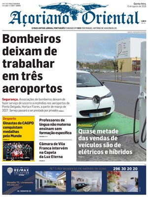 Capa de Açoriano Oriental