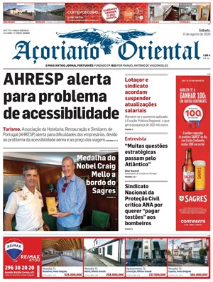 Capa de Açoriano Oriental
