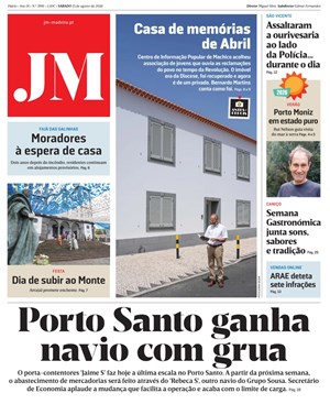 Capa de Jornal Madeira