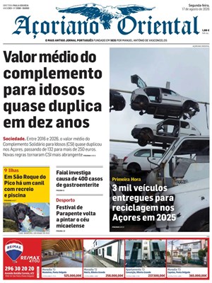 Capa de Açoriano Oriental