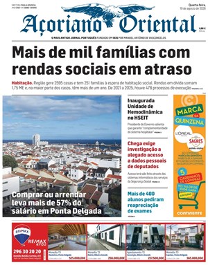Capa de Açoriano Oriental