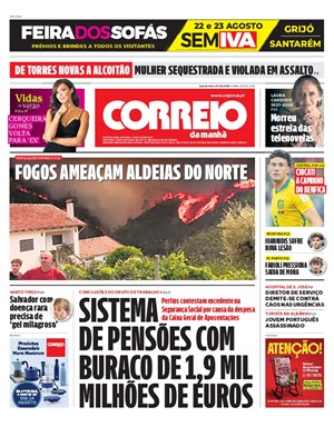 Capa de Correio da Manhã