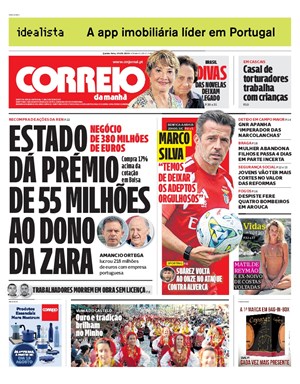 Capa de Correio da Manhã