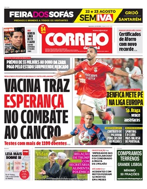 Capa de Correio da Manhã