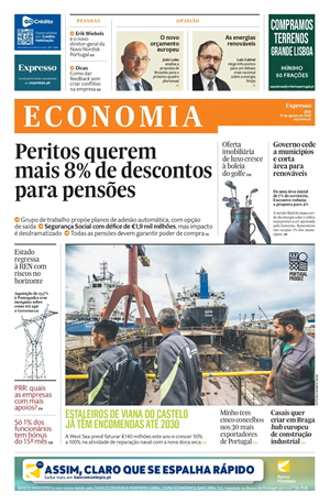 Capa de Expresso Economia