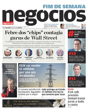 Capa de Jornal Negócios