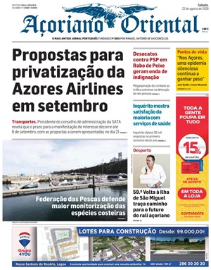 Capa de Açoriano Oriental